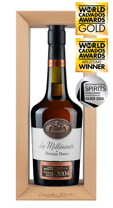 Calvados Pays d'Auge Millésime 2004 Christian Drouin Médailles