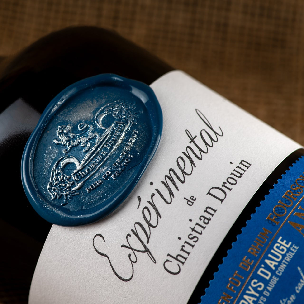 Foursquare Angels Calvados Pays d'Auge Christian Drouin Étiquette Bouteille