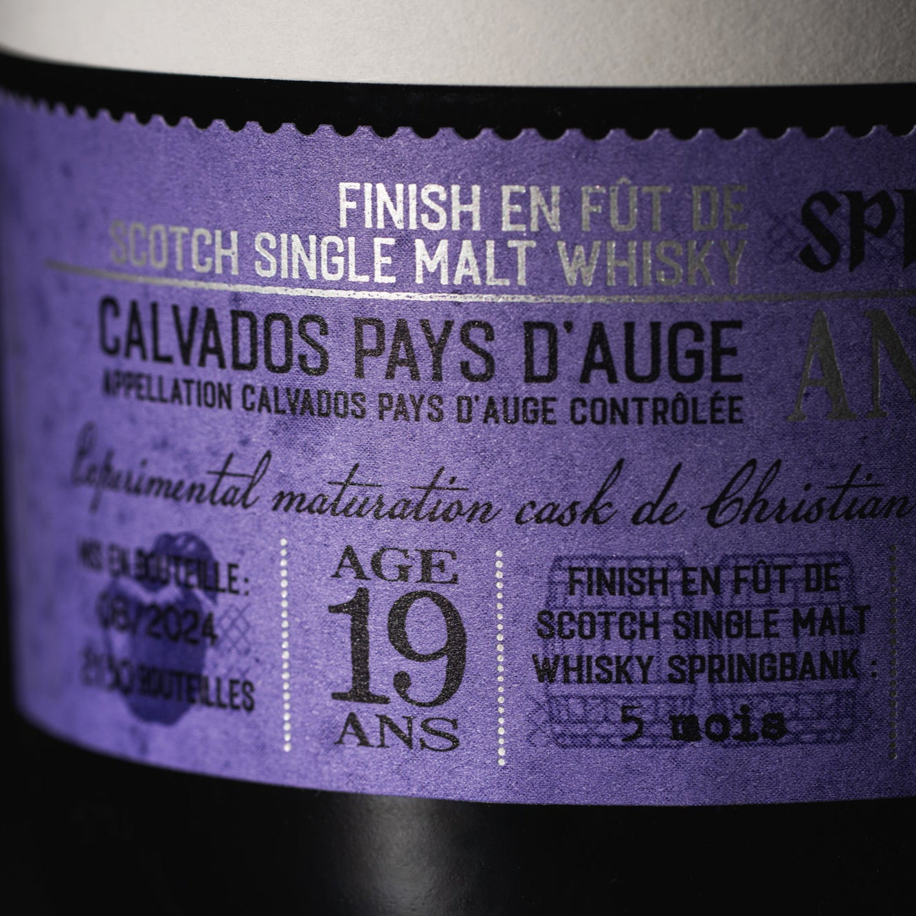 Springbank Angels Calvados Pays d'Auge Christian Drouin Whisky