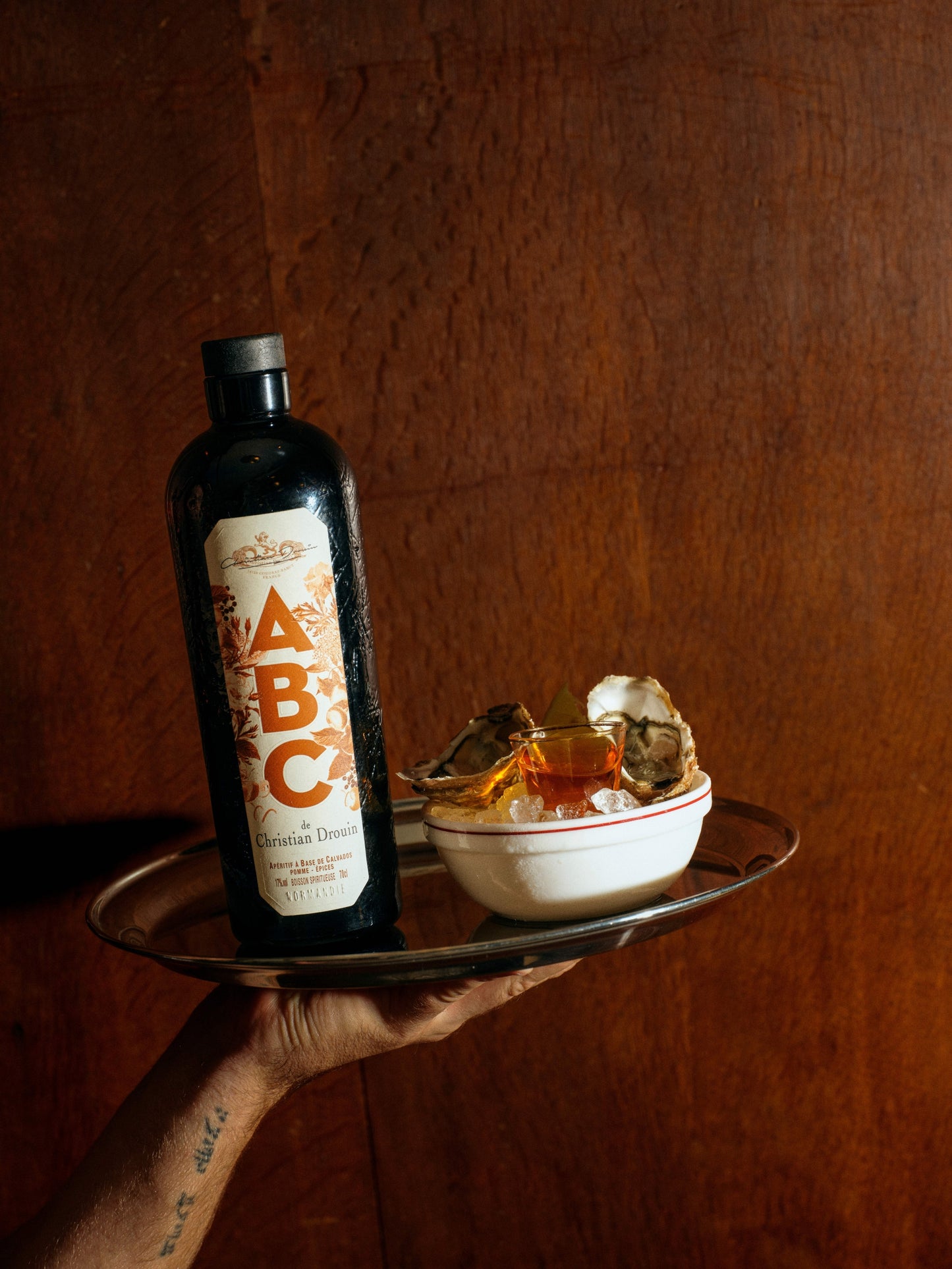 Set of three ABC bottles