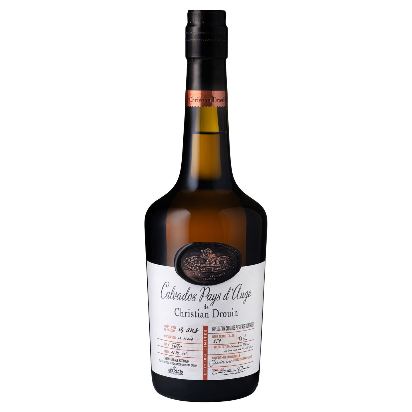Calvados 13 ans Finish Domaine des Hautes Glaces Christian Drouin
