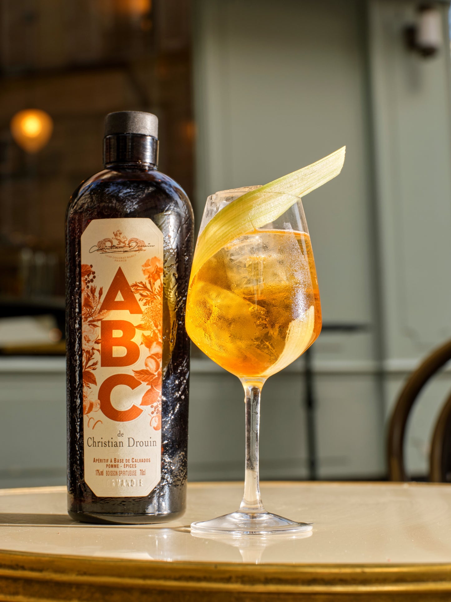 Set of three ABC bottles