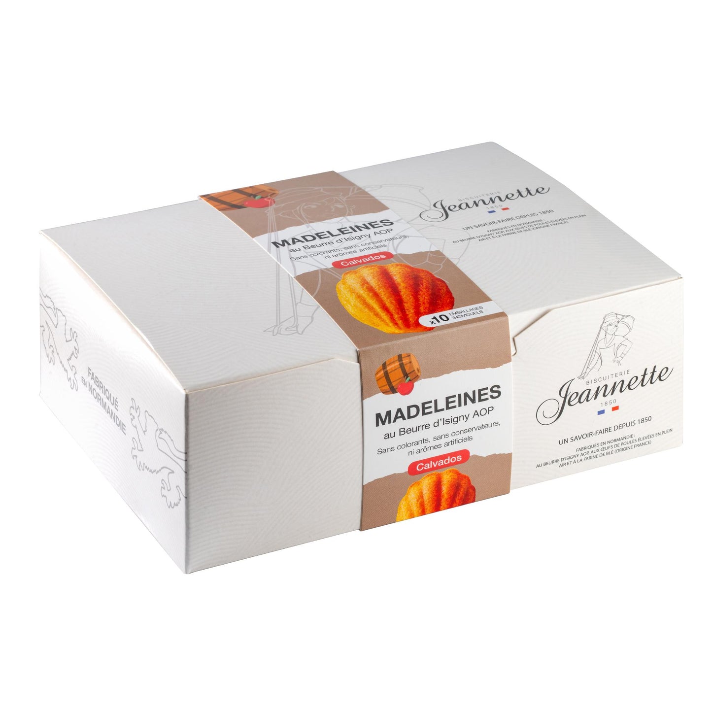 Madeleines au Calvados et au beurre d'Isigny AOP 250g - Christian Drouin