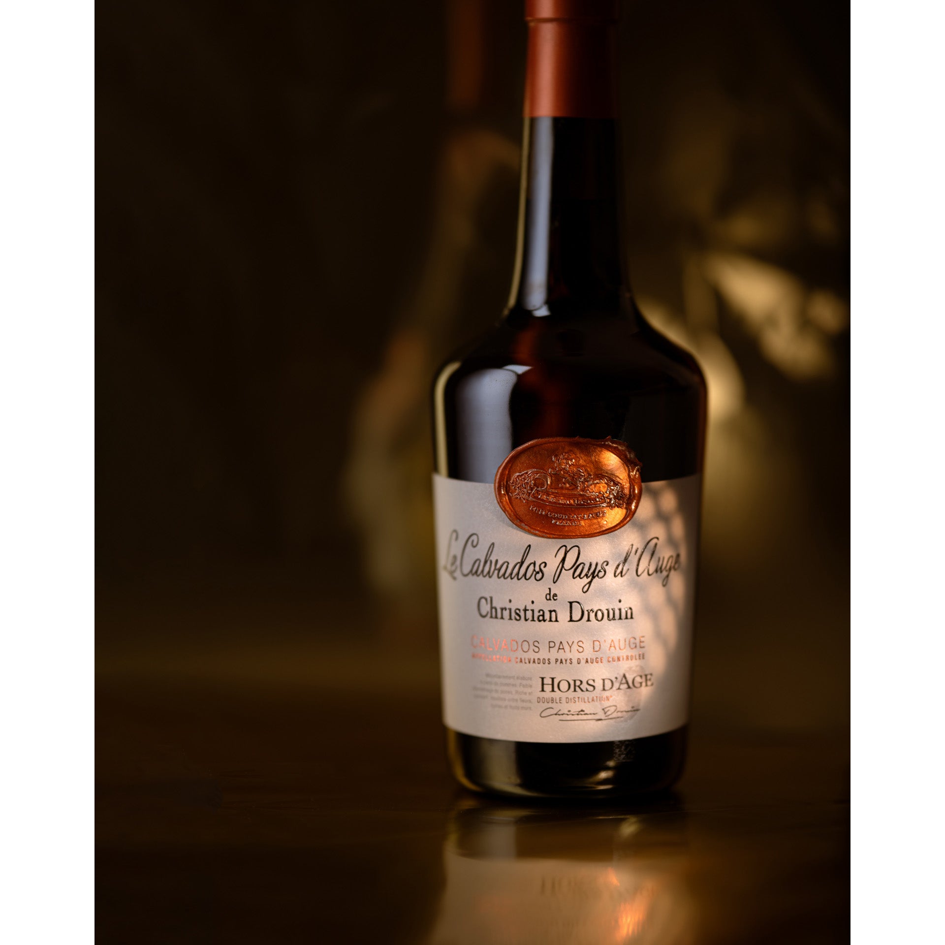 Calvados Hors d'Age Pays d'Auge 18 Ans Christian Drouin Photo Bouteille