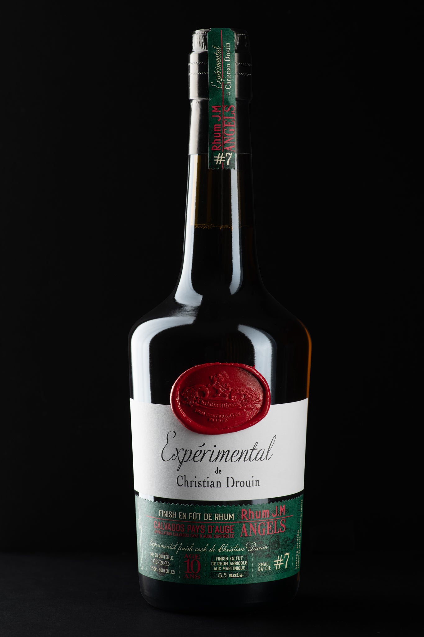 Rhum J.M Angels Calvados Pays d'Auge Christian Drouin Bouteille