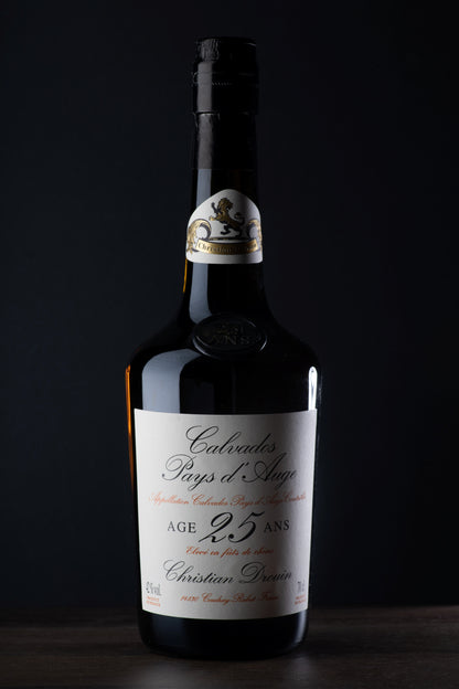 Calvados AOC Pays d'Auge 25 ans Christian Drouin Bouteille