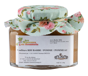 Confiture Rhubarbe/Pomme/Pommeau 220g - Christian Drouin