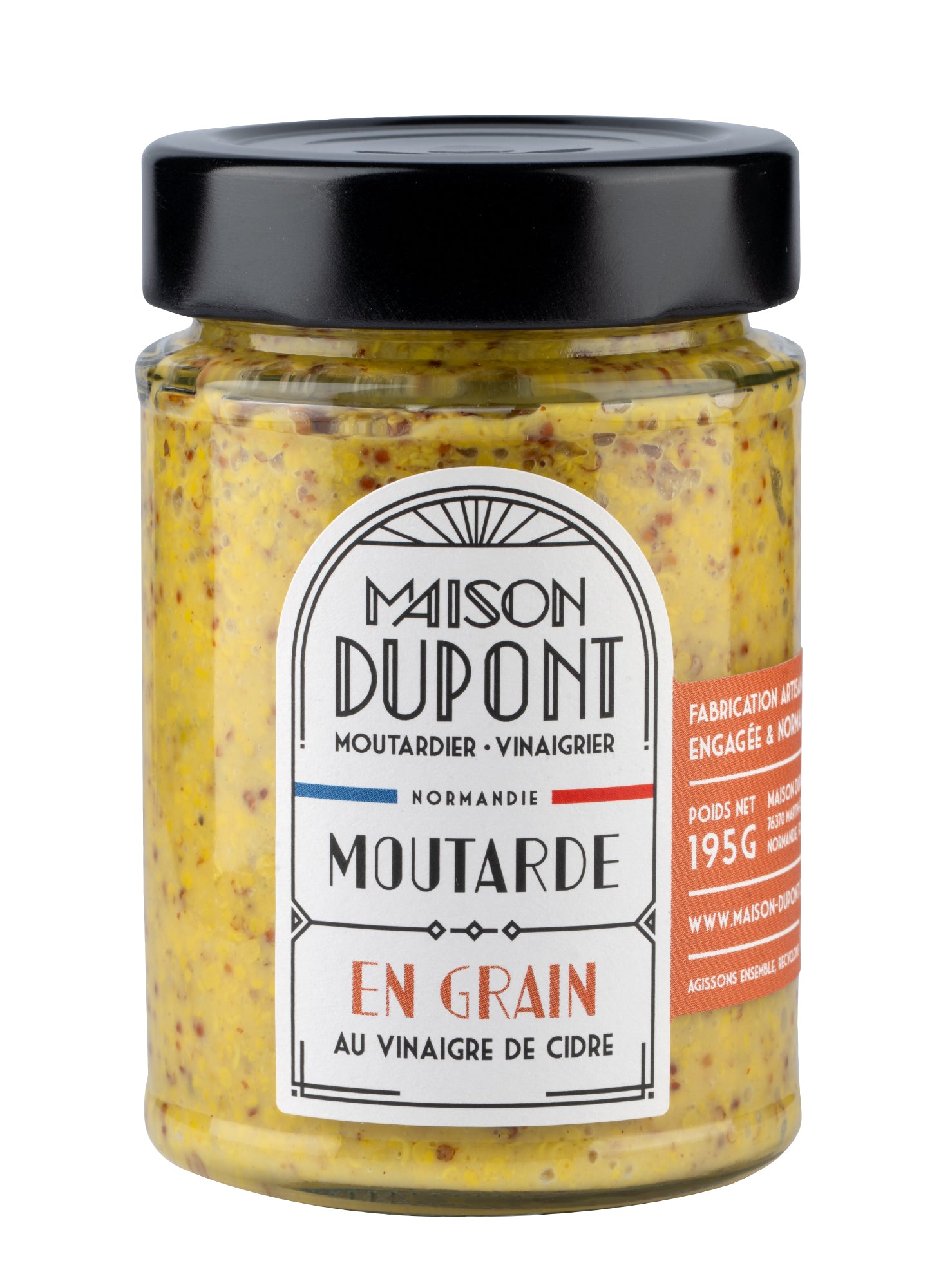 Moutarde en grain au vinaigre de cidre 195g - Maison Dupont - Christian Drouin