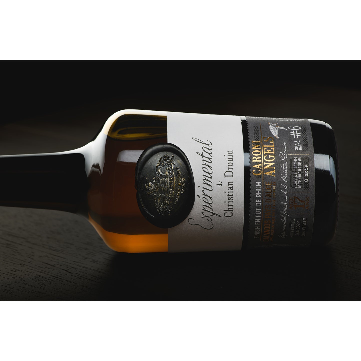 Caroni Angels Calvados Pays d'Auge Christian Drouin Bouteille Étiquette