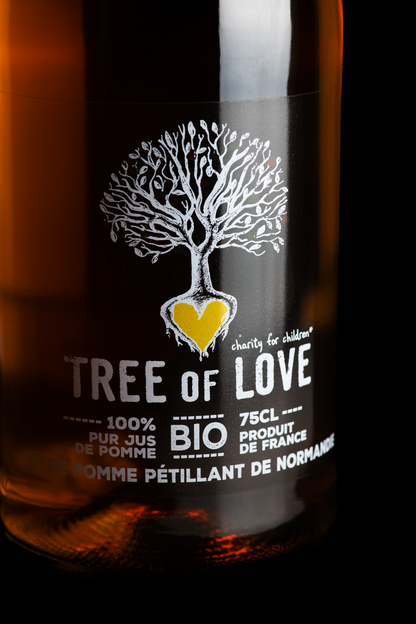 Jus de pomme pétillant Tree of Love Christian Drouin Bouteille