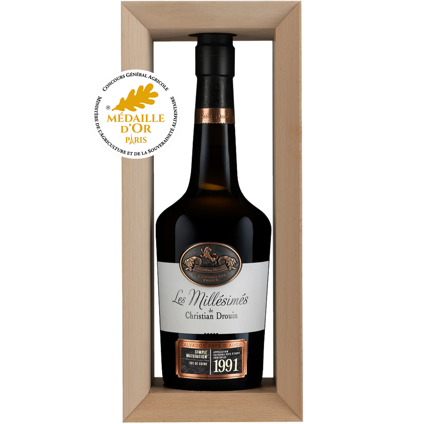 Calvados Pays d'Auge Millésime 1991 Christian Drouin