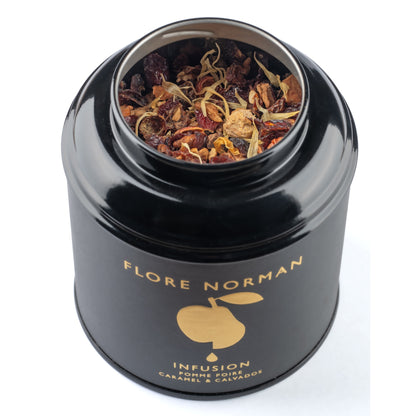 Infusion aux Pommes, aux Poires, au Caramel et au Calvados "Pays d'Auge" 100g - Christian Drouin