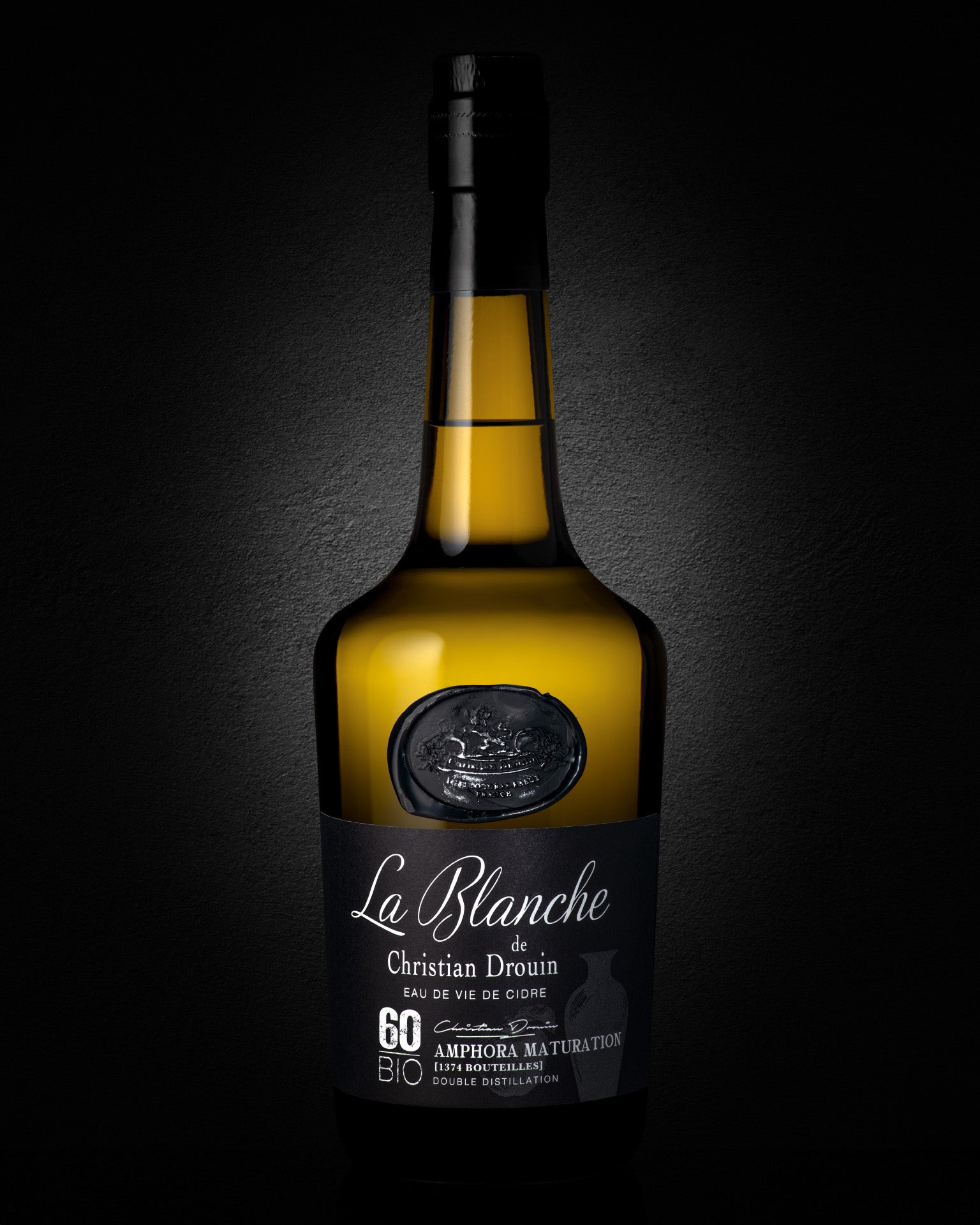 La Blanche Bio Amphora Eau de vie de cidre Christian Drouin Arômes
