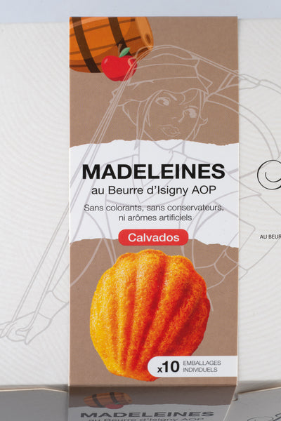 Madeleines au Calvados et au beurre d'Isigny AOP 250g - Christian Drouin