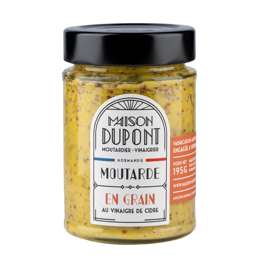 Moutarde en grain au vinaigre de cidre 195g - Maison Dupont - Christian Drouin
